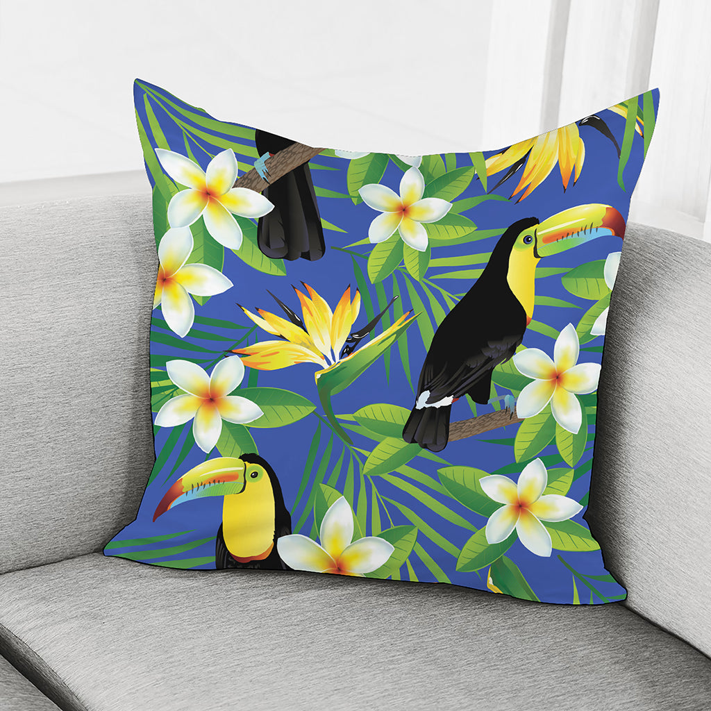 Tropical Keel-Billed Toucan Print Pillow Cover