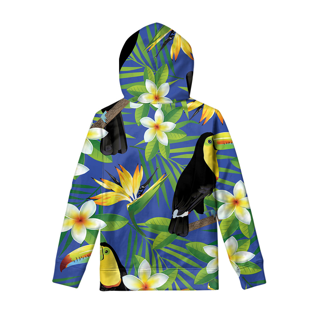 Tropical Keel-Billed Toucan Print Pullover Hoodie