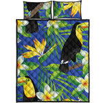 Tropical Keel-Billed Toucan Print Quilt Bed Set
