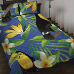Tropical Keel-Billed Toucan Print Quilt Bed Set