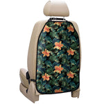 Tropical Leaf And Hawaiian Flower Print Car Seat Organizers
