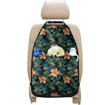 Tropical Leaf And Hawaiian Flower Print Car Seat Organizers