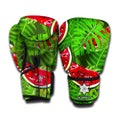 Tropical Leaf Watermelon Pattern Print Boxing Gloves