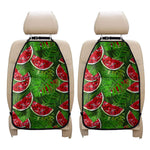 Tropical Leaf Watermelon Pattern Print Car Seat Organizers
