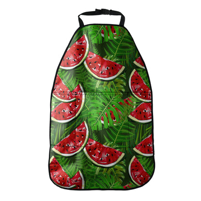 Tropical Leaf Watermelon Pattern Print Car Seat Organizers