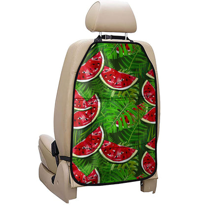 Tropical Leaf Watermelon Pattern Print Car Seat Organizers