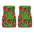 Tropical Leaf Watermelon Pattern Print Front Car Floor Mats