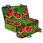 Tropical Leaf Watermelon Pattern Print Pet Car Back Seat Cover