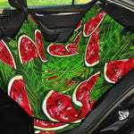 Tropical Leaf Watermelon Pattern Print Pet Car Back Seat Cover