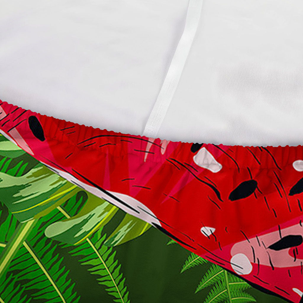 Tropical Leaf Watermelon Pattern Print Sofa Cover
