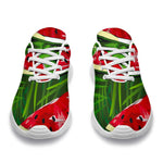 Tropical Leaf Watermelon Pattern Print Sport Shoes GearFrost