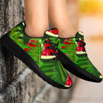 Tropical Leaf Watermelon Pattern Print Sport Shoes GearFrost