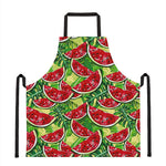 Tropical Leaves Watermelon Pattern Print Apron