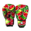 Tropical Leaves Watermelon Pattern Print Boxing Gloves