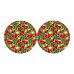 Tropical Leaves Watermelon Pattern Print Car Coasters