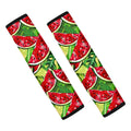 Tropical Leaves Watermelon Pattern Print Car Seat Belt Covers