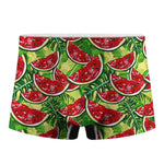 Tropical Leaves Watermelon Pattern Print Men's Boxer Briefs