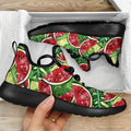 Tropical Leaves Watermelon Pattern Print Mesh Knit Shoes