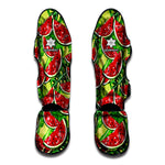 Tropical Leaves Watermelon Pattern Print Muay Thai Shin Guard