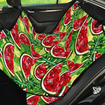 Tropical Leaves Watermelon Pattern Print Pet Car Back Seat Cover