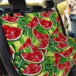 Tropical Leaves Watermelon Pattern Print Pet Car Back Seat Cover