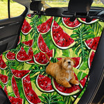 Tropical Leaves Watermelon Pattern Print Pet Car Back Seat Cover
