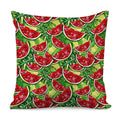 Tropical Leaves Watermelon Pattern Print Pillow Cover