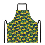 Tropical Lemon Pattern Print Apron