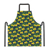 Tropical Lemon Pattern Print Apron