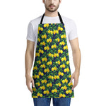 Tropical Lemon Pattern Print Apron