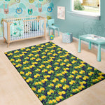 Tropical Lemon Pattern Print Area Rug