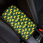 Tropical Lemon Pattern Print Car Center Console Cover