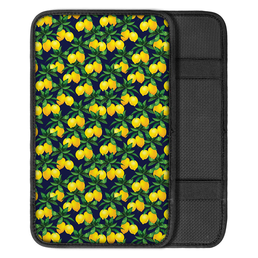 Tropical Lemon Pattern Print Car Center Console Cover