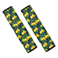 Tropical Lemon Pattern Print Car Seat Belt Covers