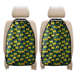 Tropical Lemon Pattern Print Car Seat Organizers