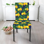 Tropical Lemon Pattern Print Dining Chair Slipcover
