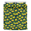 Tropical Lemon Pattern Print Duvet Cover Bedding Set