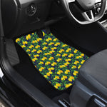 Tropical Lemon Pattern Print Front Car Floor Mats