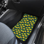Tropical Lemon Pattern Print Front Car Floor Mats