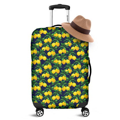 Tropical Lemon Pattern Print Luggage Cover
