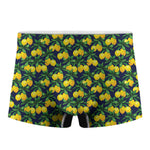 Tropical Lemon Pattern Print Men's Boxer Briefs