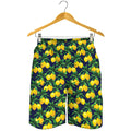 Tropical Lemon Pattern Print Men's Shorts