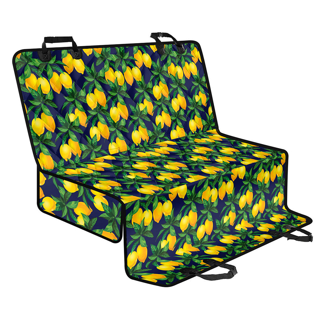 Tropical Lemon Pattern Print Pet Car Back Seat Cover