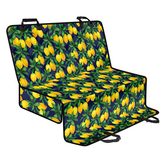 Tropical Lemon Pattern Print Pet Car Back Seat Cover