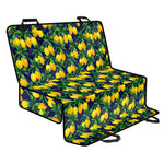 Tropical Lemon Pattern Print Pet Car Back Seat Cover
