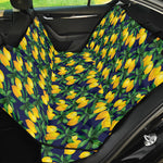 Tropical Lemon Pattern Print Pet Car Back Seat Cover