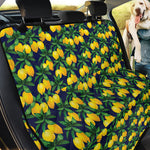 Tropical Lemon Pattern Print Pet Car Back Seat Cover
