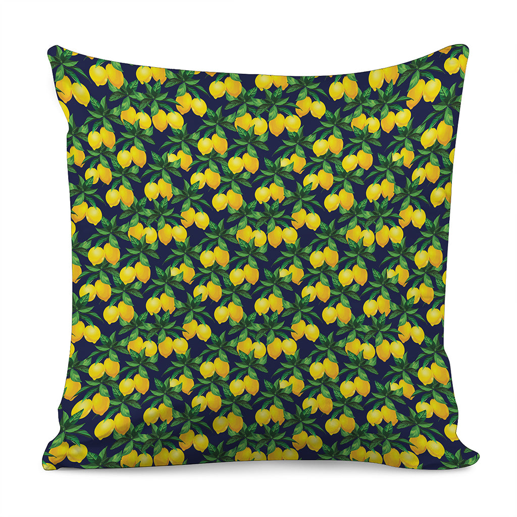 Tropical Lemon Pattern Print Pillow Cover