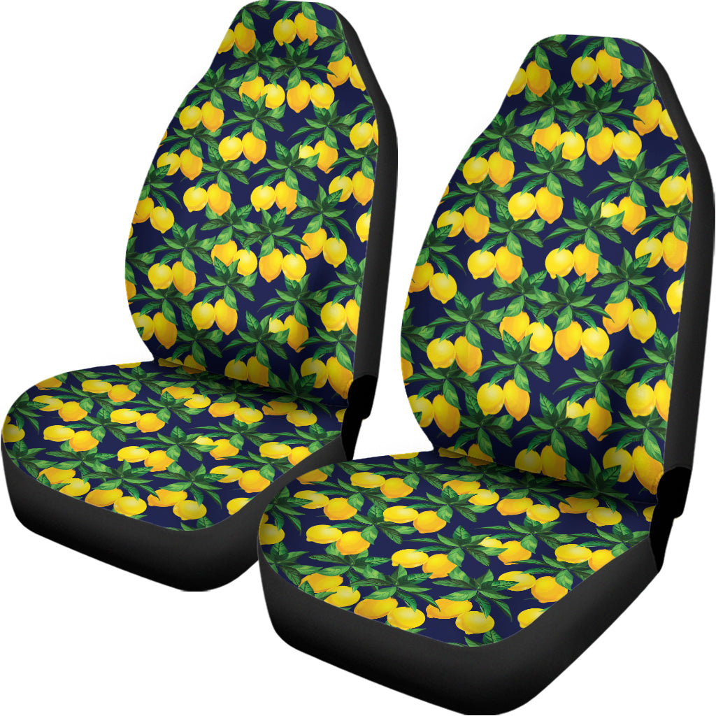 Tropical Lemon Pattern Print Universal Fit Car Seat Covers