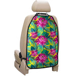 Tropical Lotus Pattern Print Car Seat Organizers